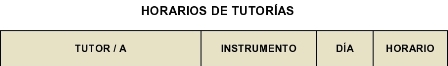 Horarios de Tutorías 2015/16