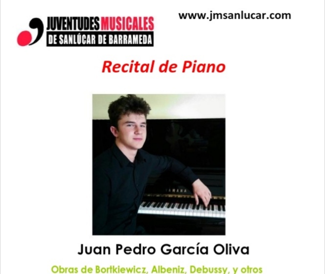 CONCIERTO DE PIANO, JUAN PEDRO GARCÍA OLIVA – JJMM SANLUCAR