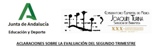 COMUNICADO CONJUNTO CEIP´S Y CONSERVATORIO SOBRE APLAZAMIENTO DE LA SEGUNDA EVALUACIÓN