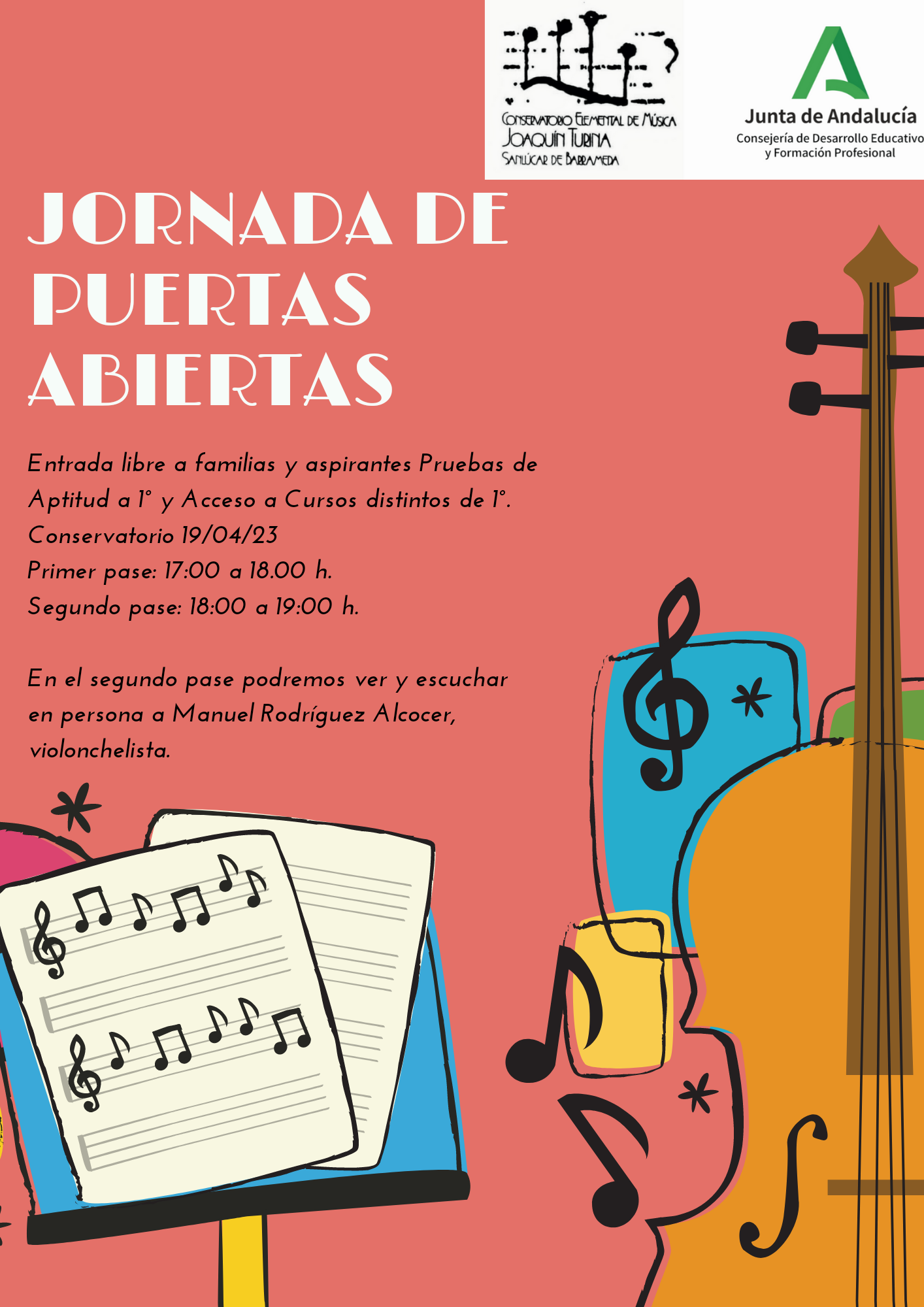 VIOLONCELLO EN LAS JORNADAS DE PUERTAS ABIERTAS