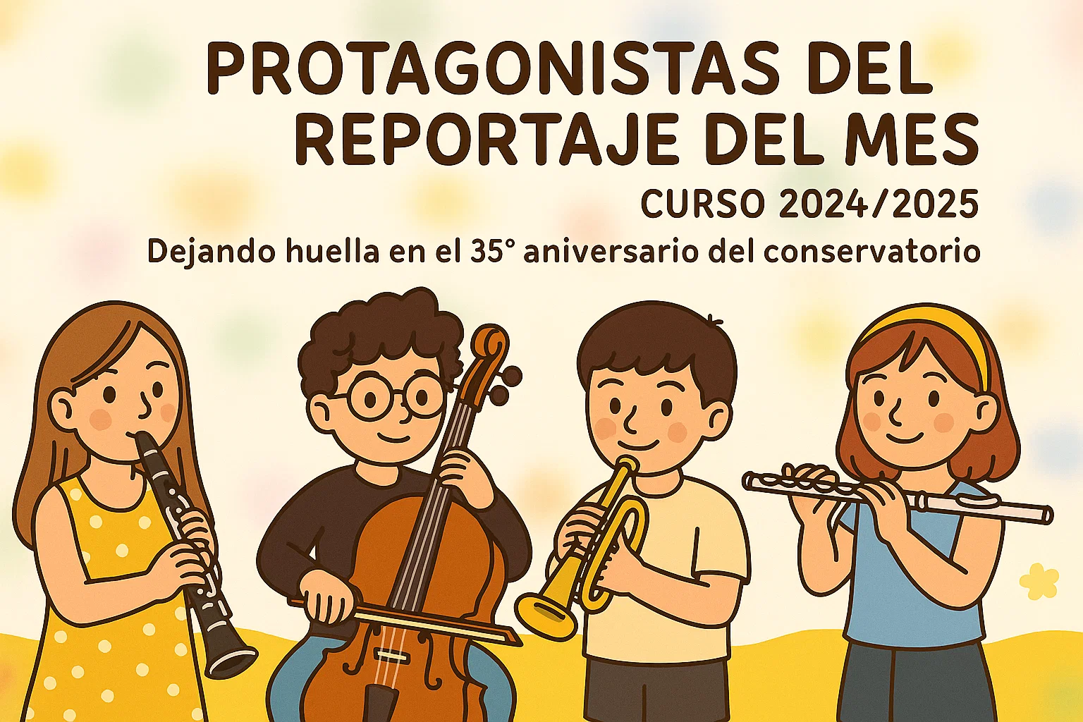 Protagonistas del «Reportaje del Mes» Curso 2024/2025